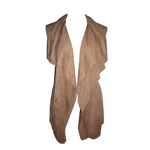 Katherine Barclay Brown / Tan Suede Vest - Picture 1 of 3